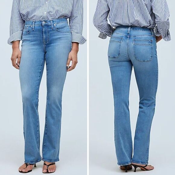 New! Madewell Kick Out Full-Length Jeans in‎ merrigan wash, size 27 - Picture 2 of 16